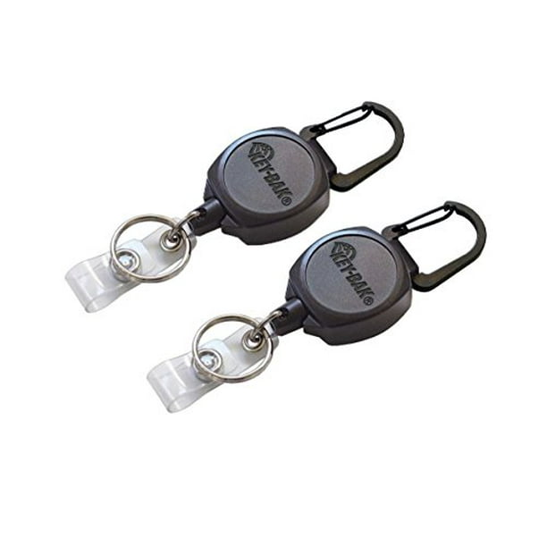 4 Retractable Key Chain Heavy Duty Self Retracting Badge Holder Reel with Belt Clip Key Chain Holder Steel Wire Cord 4 Retractable Key Chain Heavy Duty Self Retracting Badge Holder Reel with Belt Clip Key Chain Holder Steel Wire Cord